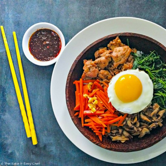 Bibimbap with Chicken Bulgogi