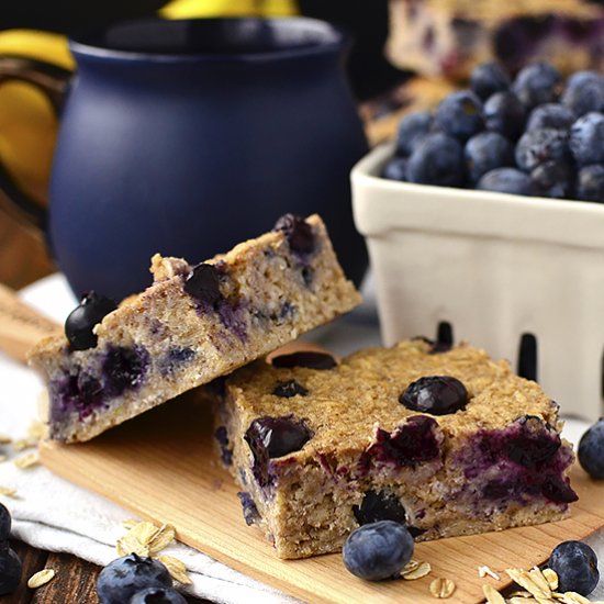 Blueberry Oatmeal Breakfast Bars