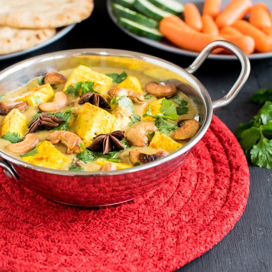 Turmeric Tofu Cashew Curry