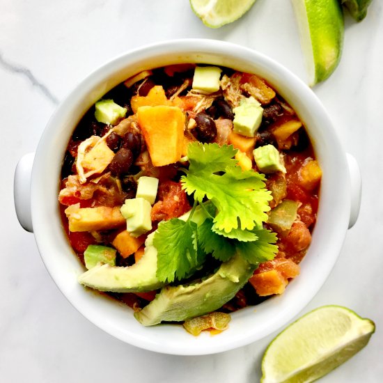 Sweet Potato & Black Bean Chili