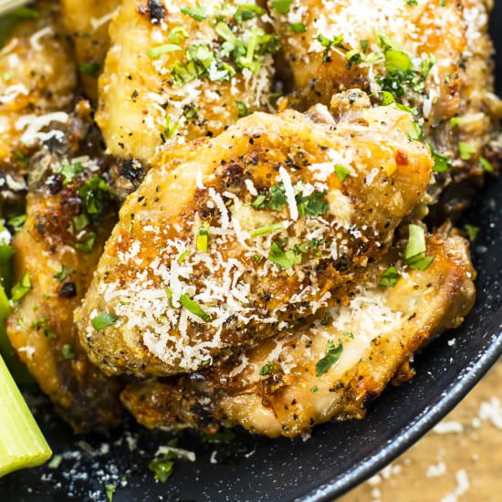 Parmesan & Garlic Chicken Wings