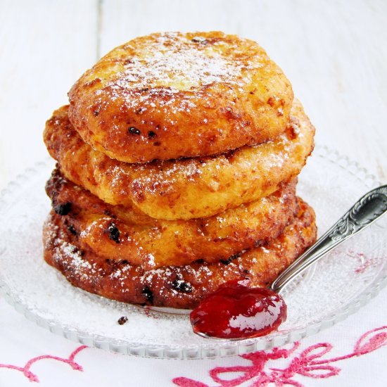 German Pancakes with White Cheese