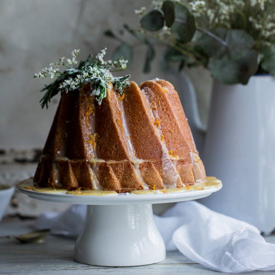 Blood Orange & Olive Oil Bundt Cake