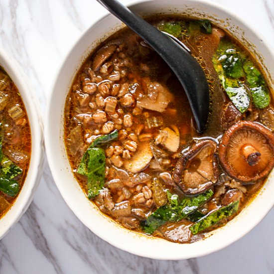 Mushroom Barley Soup