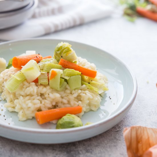 Risotto With Parm & Winter Veggies