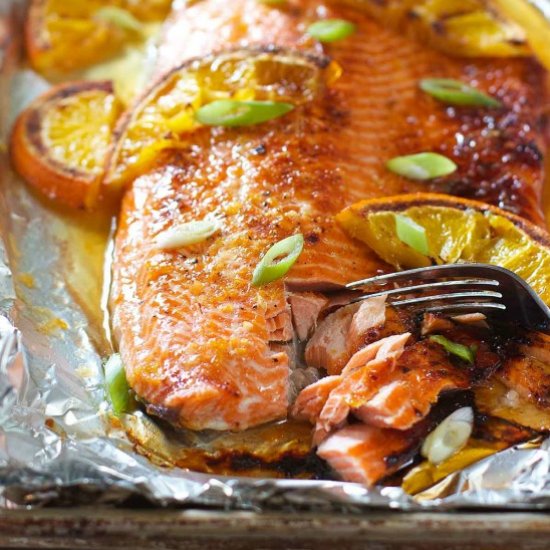 Honey Glazed Orange Salmon