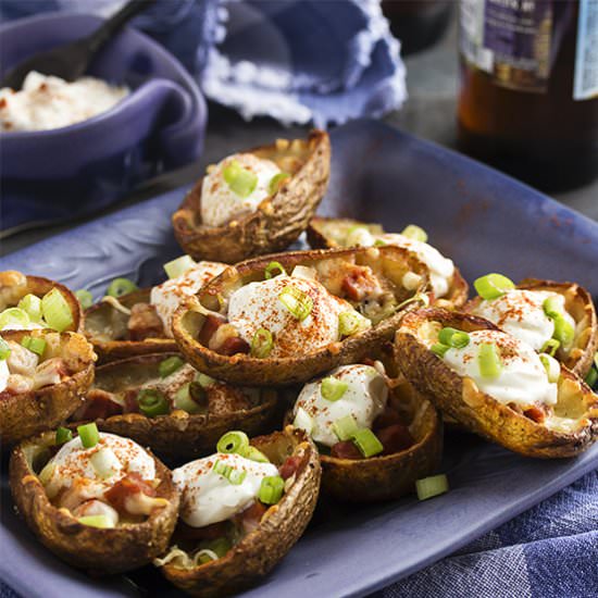 Crispy Chorizo Potato Skins