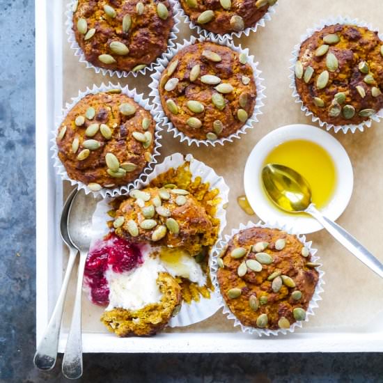 Oat and Honey Pumpkin Muffins (GF)