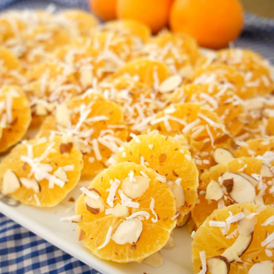 Oranges with Vanilla Syrup