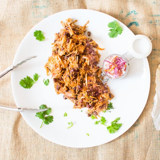 Vegan BBQ Flavoured ‘Pulled Pork’