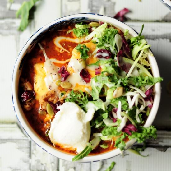 Ravioli Soup with Sausage and Kale