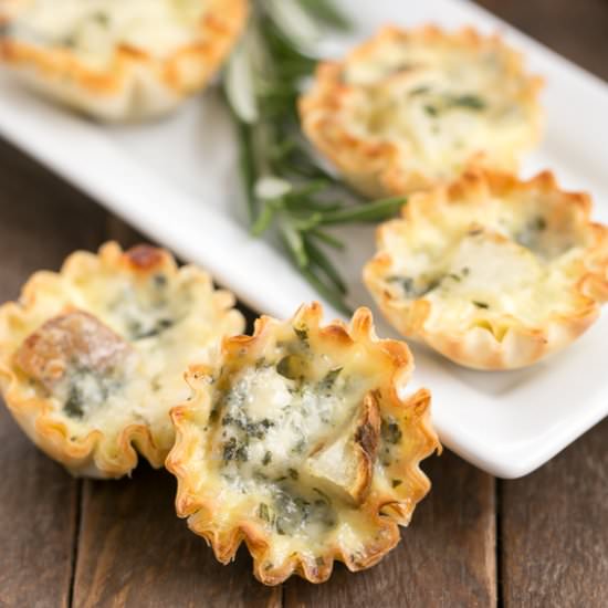 Potato Blue Cheese Tartlets