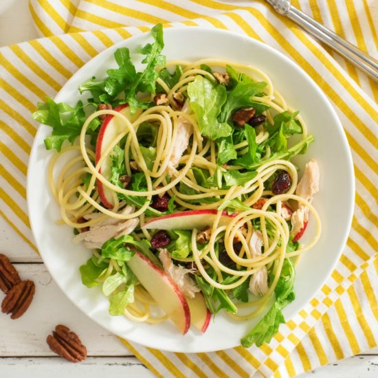 Apple, Arugula Pasta with Chicken