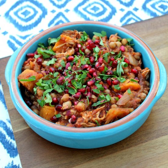 Slow cooker chicken tagine