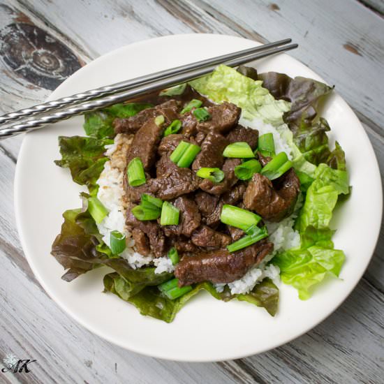 Pressure Cooker Mongolian Beef