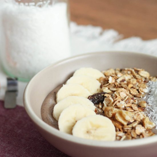 Chocolate Green Smoothie Bowl