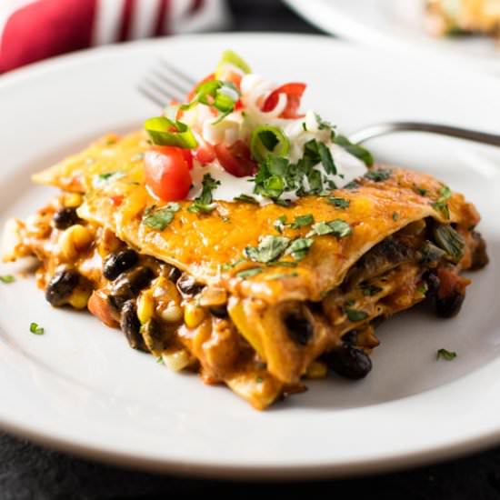 Vegetable Enchilada Casserole