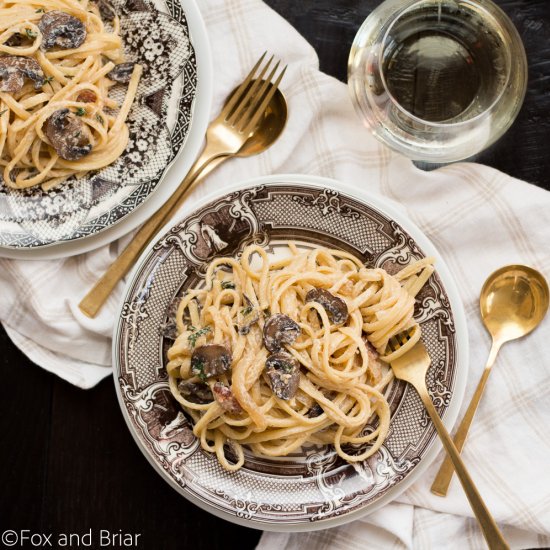 Creamy Bacon Mushroom Pasta