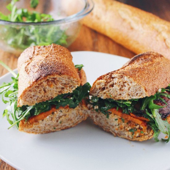 Sweet Potato and Mushroom Sandwich