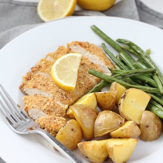 Lemon Parmesan Chicken and Veggies