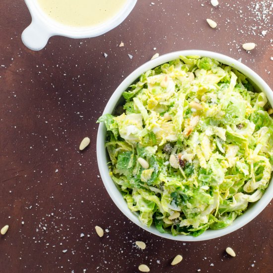 Shredded Brussels Sprouts Salad