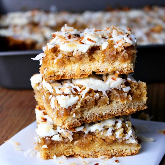 Coconut Walnut Cake Bars