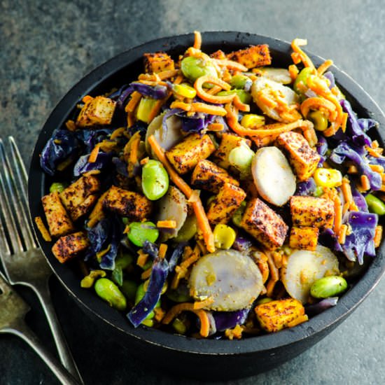 Sweet Potato Noodle Stir Fry