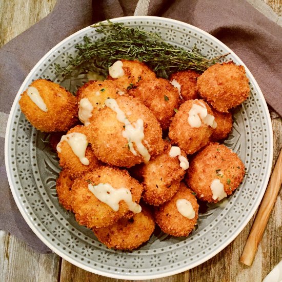 Smoked Ham & White Cheddar Fritters