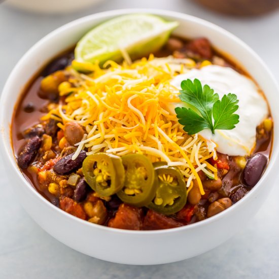 Slow Cooker Turkey Chili