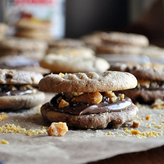 Peanut Butter Nutella Cookies