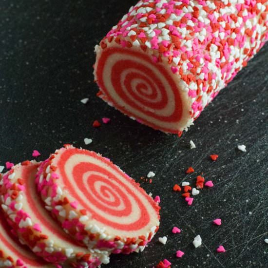 Valentine’s Day Pinwheel Cookies