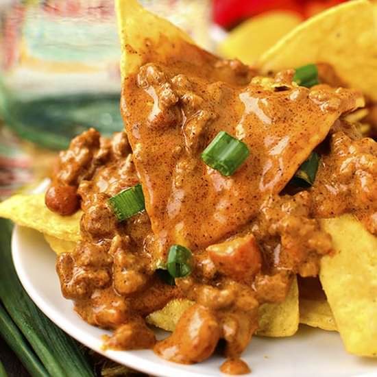 Crock Pot Cheesy Beef and Bean