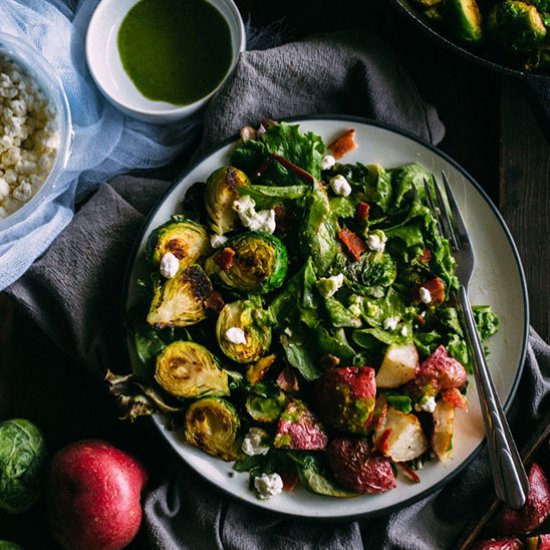 Potato Brussels Sprouts Salad