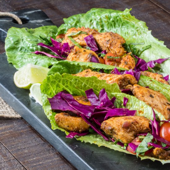 Spicy Chicken Lettuce Wraps