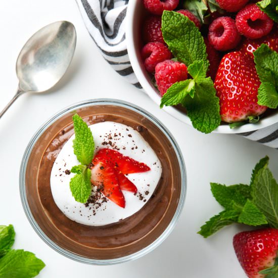 Aquafaba Chocolate Mousse