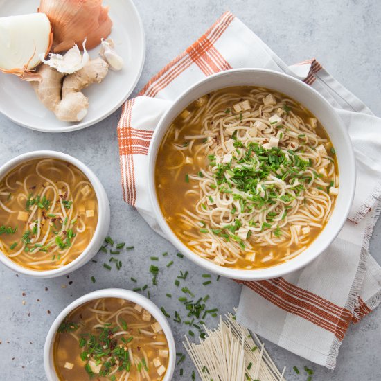 Simple Homemade Vegetarian Ramen