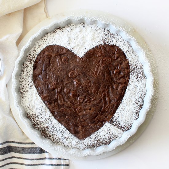 Homemade Heart Brownie Recipe