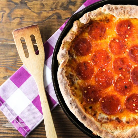 Deep Dish Skillet Pizza