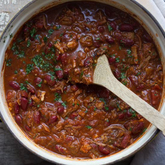 Smokey Pulled Pork Chili