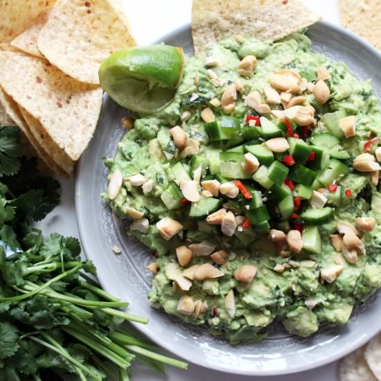 Thai Guacamole + Cucumber Relish