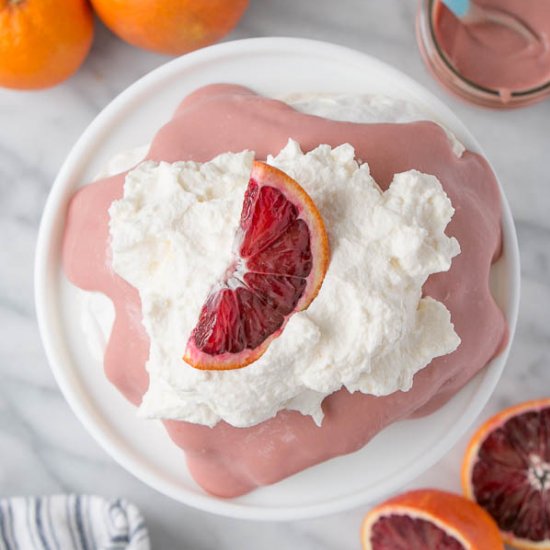 Blood Orange Pavlova