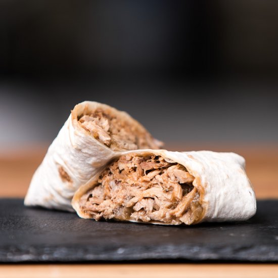 Indoor Pulled Pork Wraps