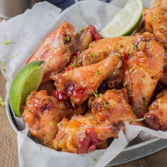 Cherry Lime Baked Wings