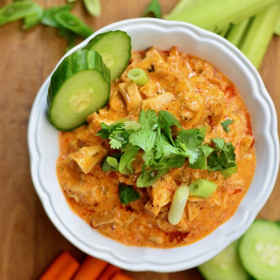 Slow Cooker Buffalo Chicken Dip