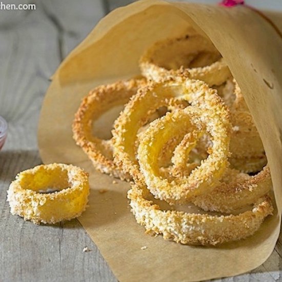 Crispy Un-Fried Onion Rings