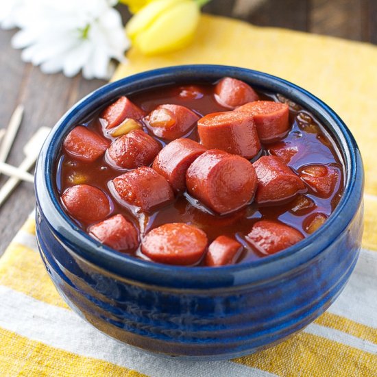 Slow Cooker Bourbon BBQ Bites