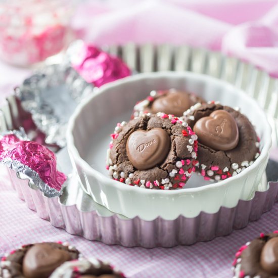 Chocolate Heart Blossoms