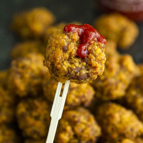 Sriracha Sausage Cheddar Balls