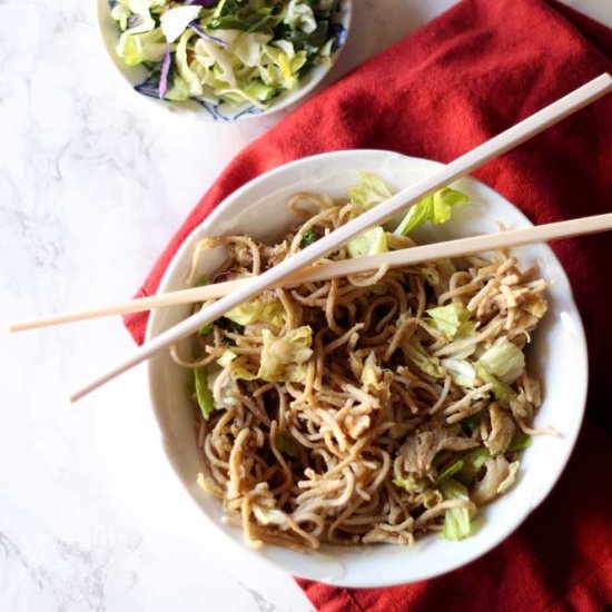 Thai Peanut Chicken Pasta