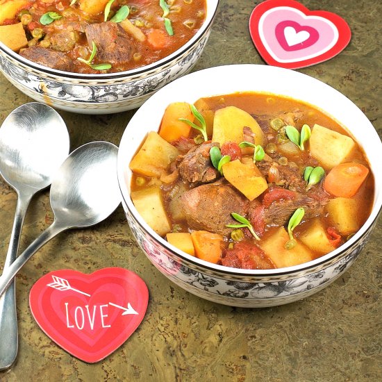 Slow Braised Red Wine Lamb Stew